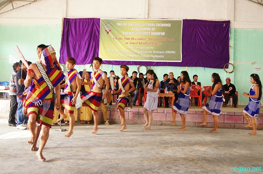 Anal Dance performed at Cultural Exchange programme of Chandel District at Aimol Khullen Village  :: December 16 2014