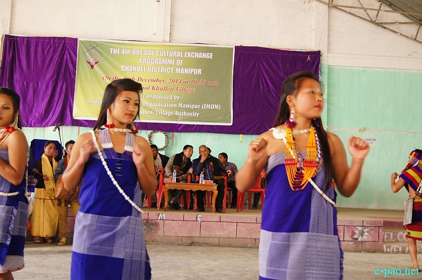 Anal Dance performed at Cultural Exchange programme of Chandel District at Aimol Khullen Village  :: December 16 2014