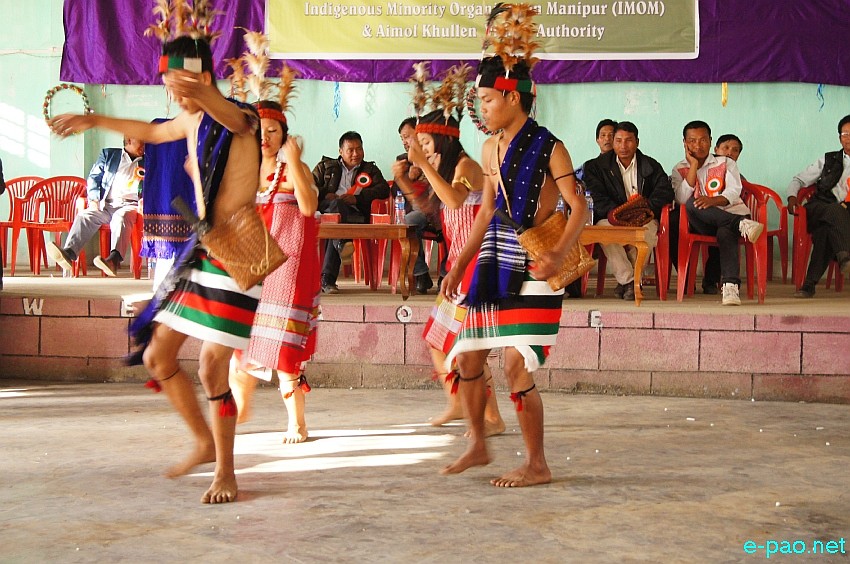 Moyon Dance performed at Cultural Exchange programme of Chandel District at Aimol Khullen Village  :: December 16 2014
