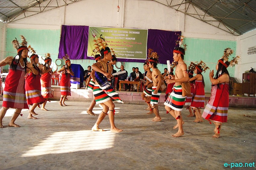 Moyon Dance performed at Cultural Exchange programme of Chandel District at Aimol Khullen Village  :: December 16 2014