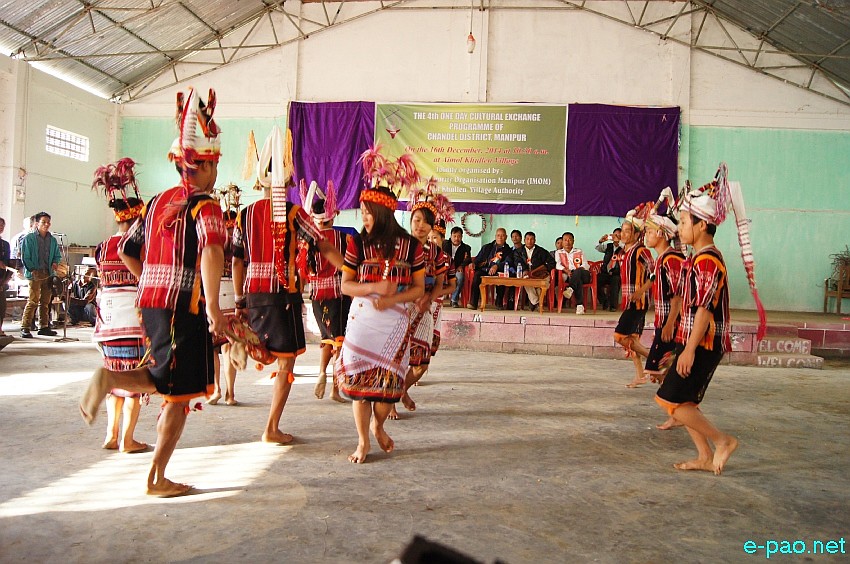 Tarao Dance performed at Cultural Exchange programme of Chandel District at Aimol Khullen Village  :: December 16 2014
