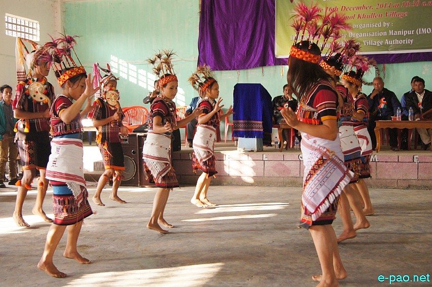 Tarao Dance performed at Cultural Exchange programme of Chandel District at Aimol Khullen Village  :: December 16 2014