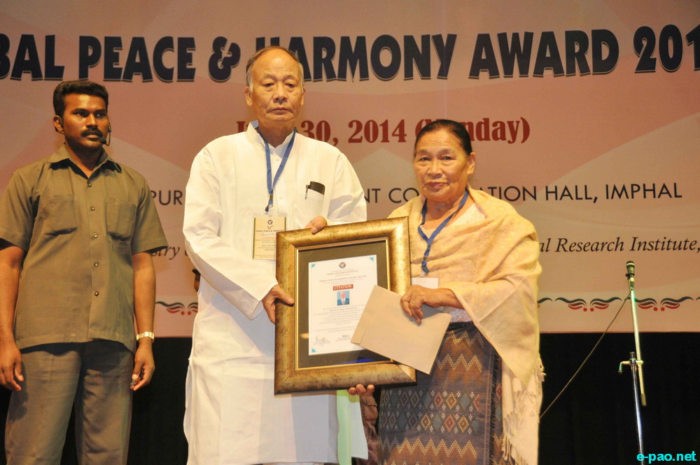 1st Tribal Peace and Harmony Award 2013-14 at MFDC auditorium, Imphal :: 30 June 2014