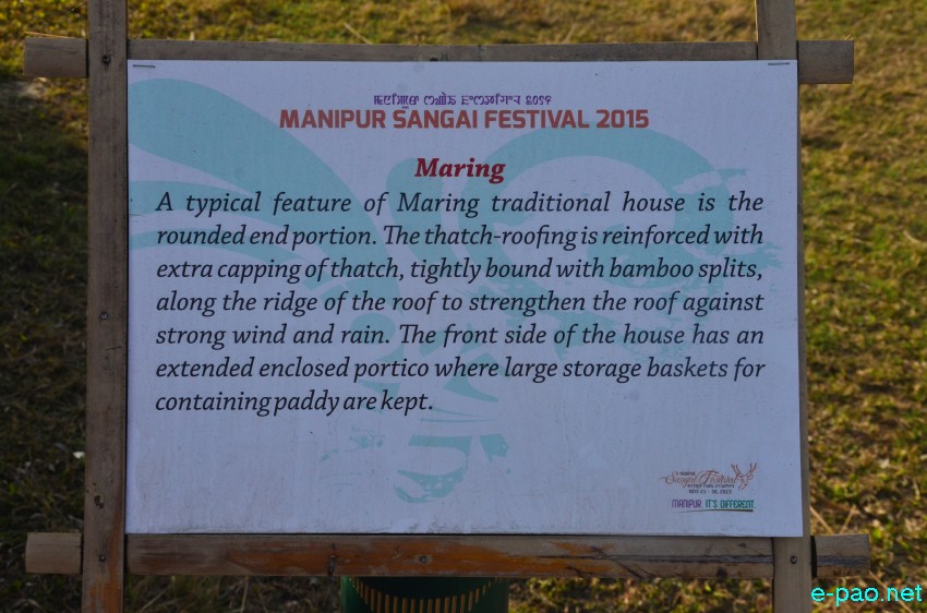 Indigenous / Traditional hut from various Communities of Manipur at Hatta Kangjeibung, Imphal :: November 2015
