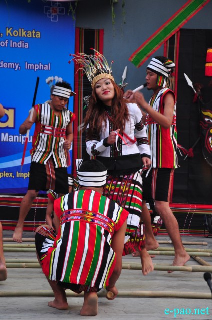 Adi Vimba (Festival of Folk & Tribal Arts) : Charen Lem (Hornbill) Dance from Senapati :: 30 January 2016