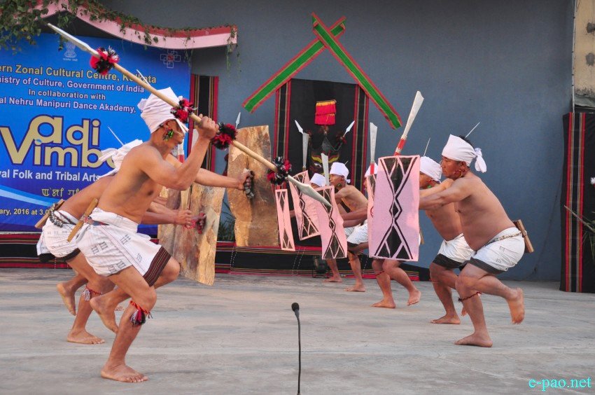 Adi Vimba (Festival of Folk & Tribal Arts) : Maring War dance  :: 30 January 2016