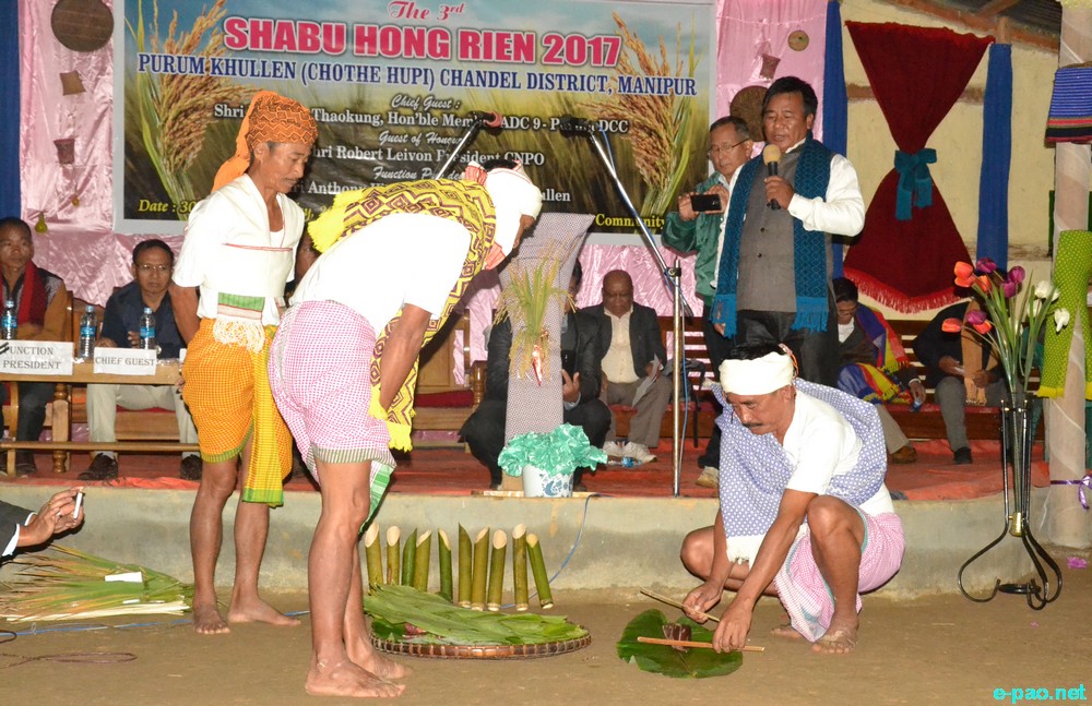 Chothe community  festival : 'Shabu Hong Rein' at Purum Khullen community hall, Chandel :: 30 October 2017