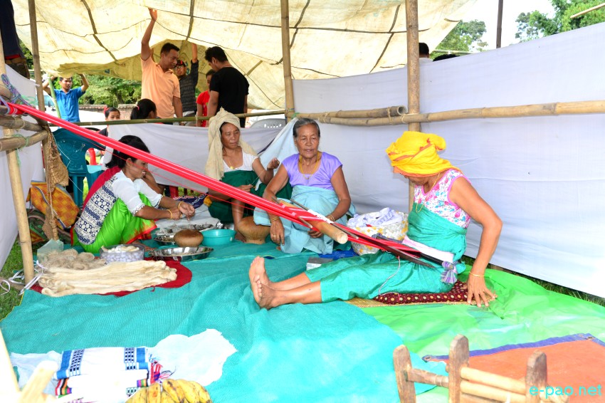 A Weaving Stall at World Tourism Day at Phayeng  on :: 27th September 2017