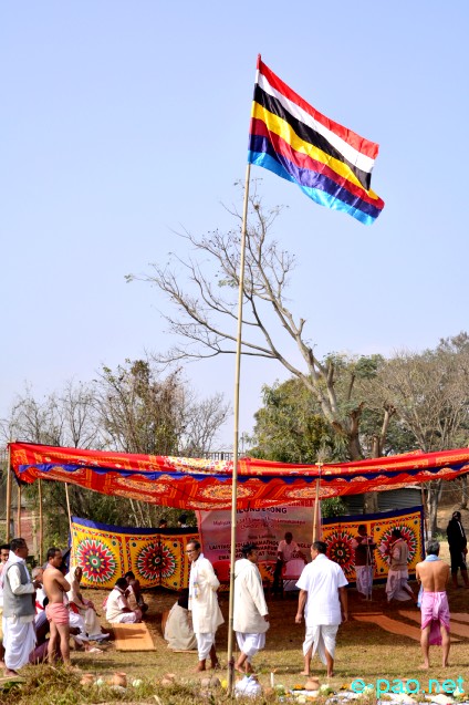 Flag of Kangleipak as seen during 46th Nongkhrang Ehanba at Lilong Erong :: 19th February 2019
