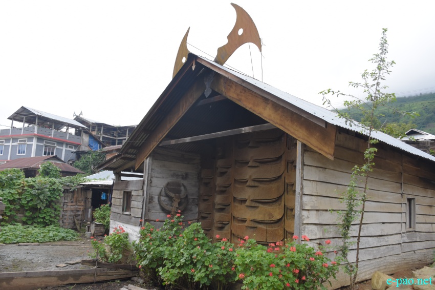 House of the Poumai tribe at Phuba Khuman village of Senapati District   :: 22nd July, 2019