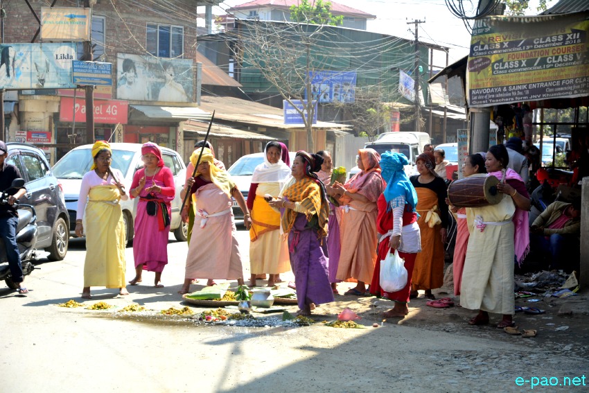 Saroi Khangba (propitiation of the evil spirits) at  Imphal :: 29th February 2020