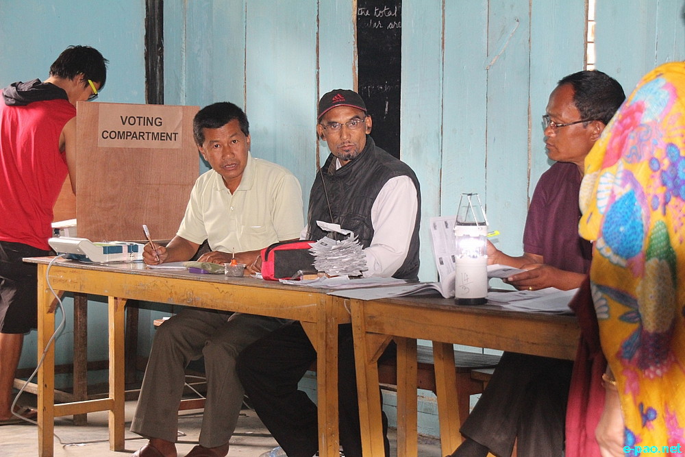 Voting for 16th Lok Sabha election 2014 for Inner Manipur Parliamentary in the heart of Imphal City :: 17  April 2014