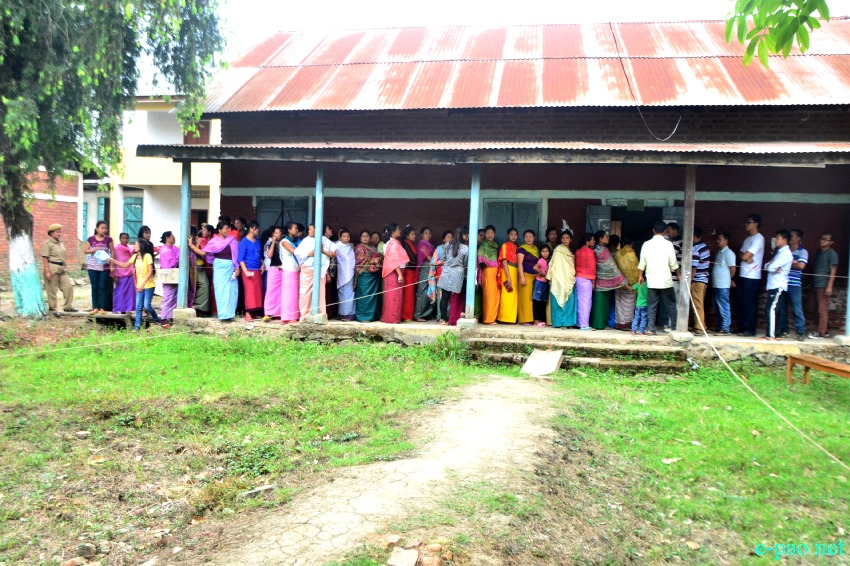 Voting for 16th Lok Sabha election 2014 for Inner Manipur Parliamentary in the heart of Imphal City :: 17  April 2014