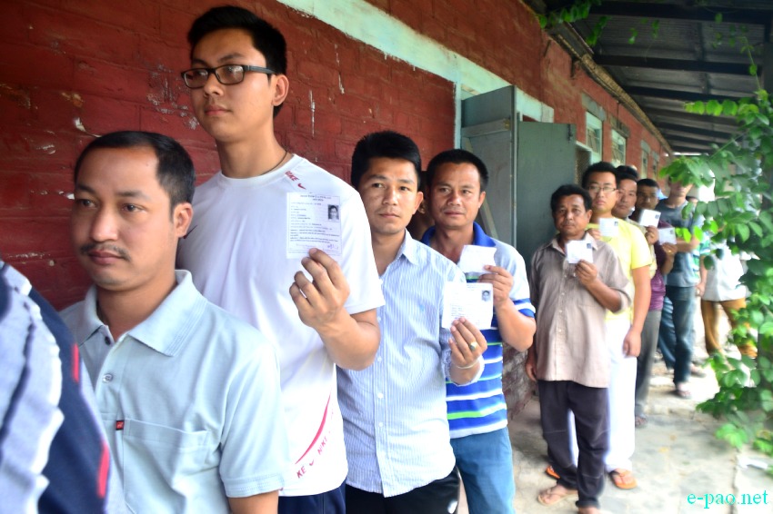 Voting for 16th Lok Sabha election 2014 for Inner Manipur Parliamentary in the heart of Imphal City :: 17  April 2014