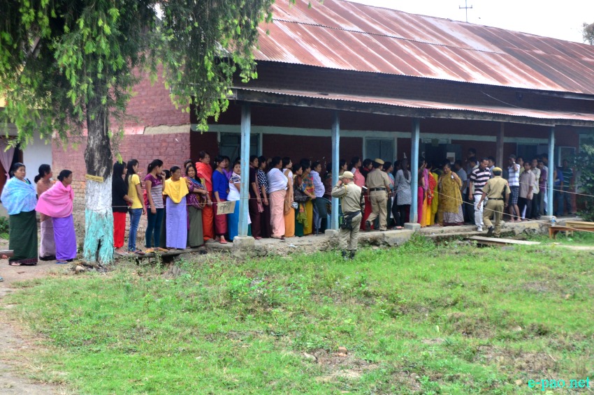 Voting for 16th Lok Sabha election 2014 for Inner Manipur Parliamentary in the heart of Imphal City :: 17  April 2014