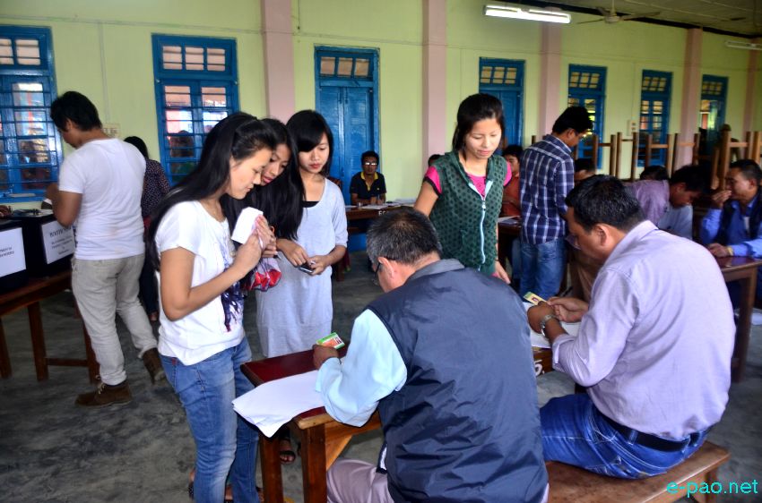 Manipur University Students Union (MUSU) election at Old Humanities Block , MU Canchipur  :: November 12 2014