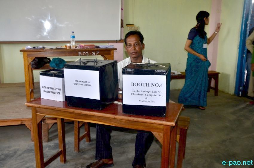 Manipur University Students Union (MUSU) election at Old Humanities Block , MU Canchipur  :: November 12 2014