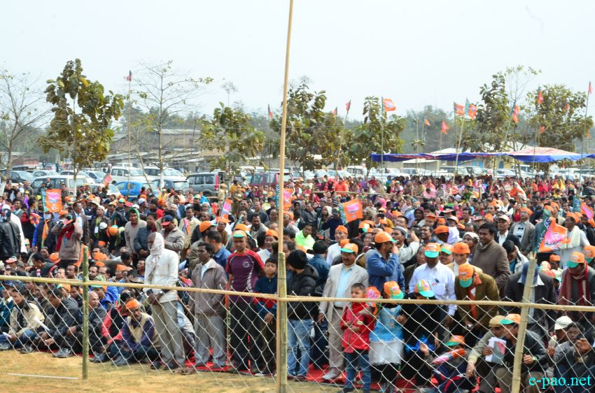 BJP Party's Prime Ministerial candidate and Gujarat CM Narendra Modi arrives at Imphal :: 08 Feb 2014