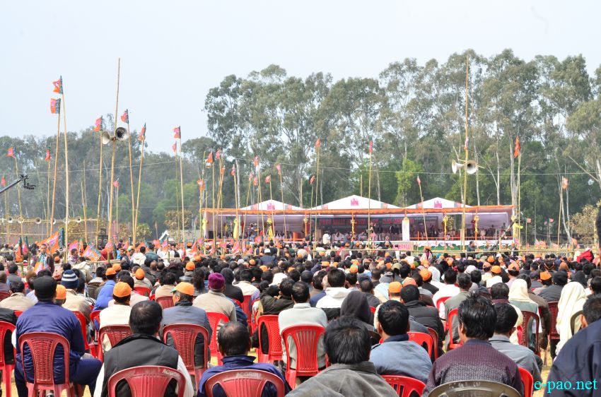 BJP Party's Prime Ministerial candidate and Gujarat CM Narendra Modi arrives at Imphal :: 08 Feb 2014