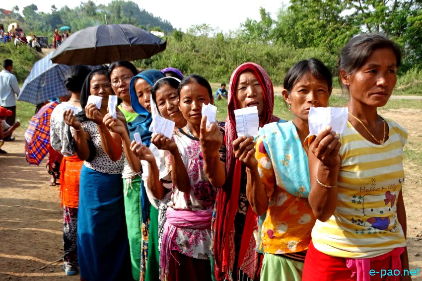  Polling at Sandang Senba Maring, Sadar Hills for ADC election :: June 1 2015 