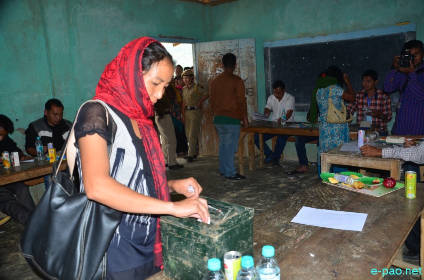 Polling at Senapati for ADC (Autonomous District Council) election  :: June 1 2015