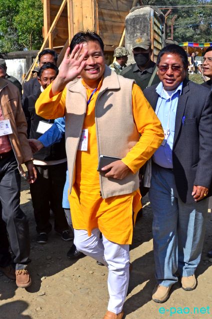 BJP MLA Thongam Bishwarjit : Winner of  Thongju Assembly by-election :: 24 November 2015