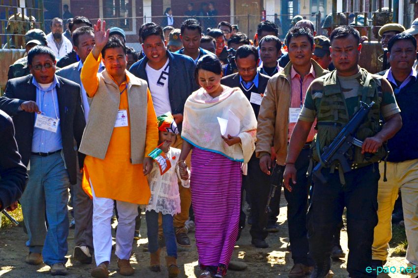 BJP MLA Thongam Bishwarjit : Winner of  Thongju Assembly by-election :: 24 November 2015