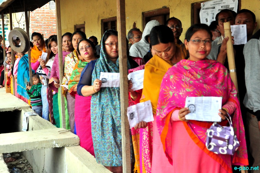 Polling for the first phase of 11th Manipur Legislative Assembly election ::  04th March 2017 . 