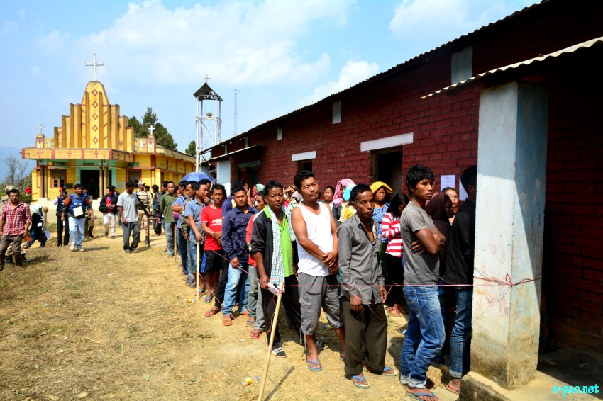 Polling for Second phase of 11th Manipur Legislative Assembly election at  Chandel District ::  08 March 2017