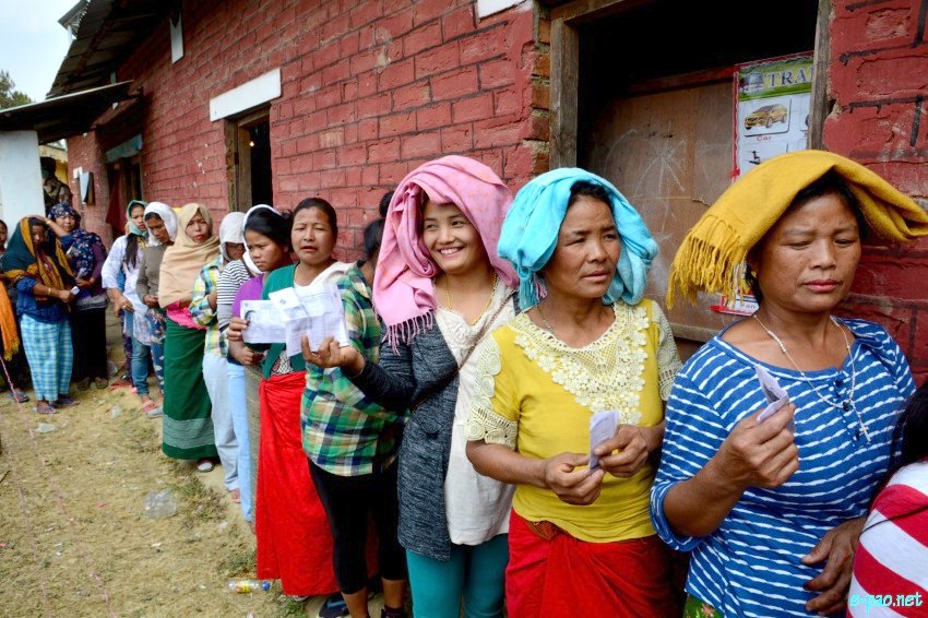 Polling for Second phase of 11th Manipur Legislative Assembly election at  Chandel District ::  08 March 2017