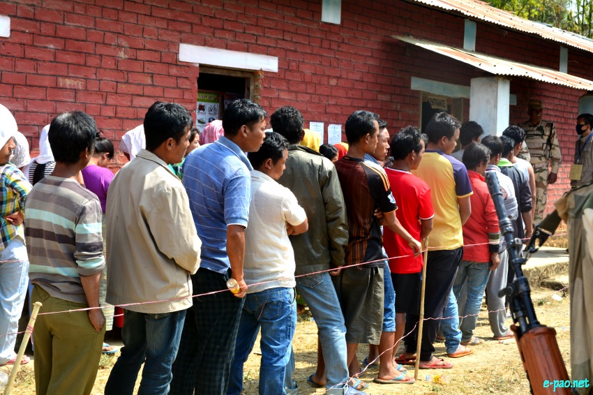 Polling for Second phase of 11th Manipur Legislative Assembly election at  Chandel District ::  08 March 2017