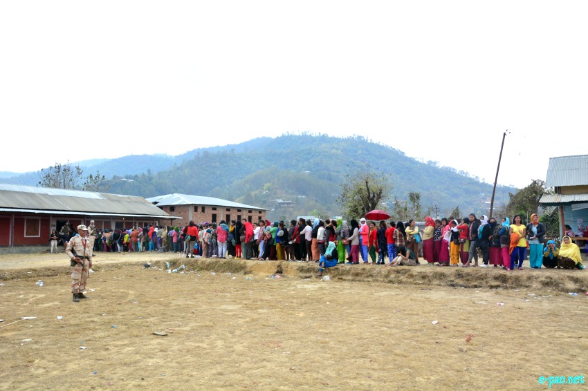 Polling for Second phase of 11th Manipur Legislative Assembly election at  Chandel District ::  08 March 2017