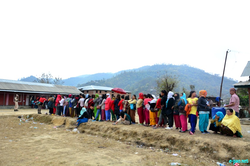 Polling for Second phase of 11th Manipur Legislative Assembly election at  Chandel District ::  08 March 2017