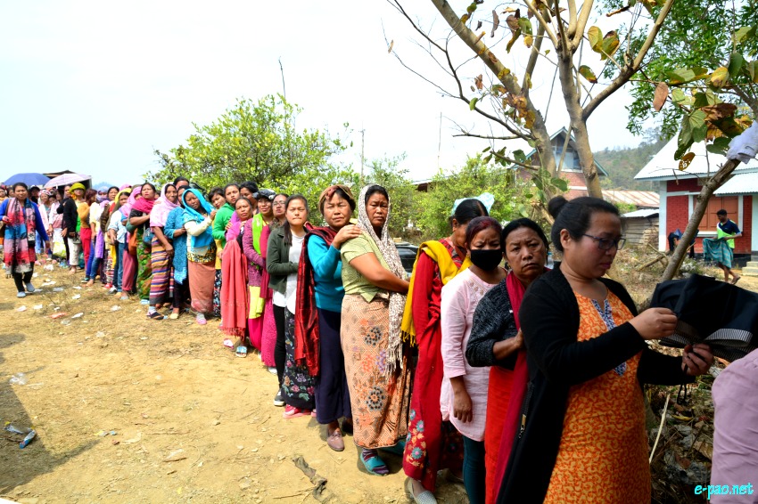 Polling for Second phase of 11th Manipur Legislative Assembly election at  Chandel District ::  08 March 2017
