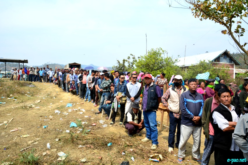 Polling for Second phase of 11th Manipur Legislative Assembly election at  Chandel District ::  08 March 2017