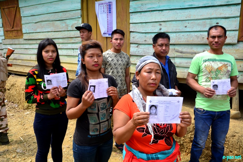 Polling for Second phase of 11th Manipur Legislative Assembly election at  Chandel District ::  08 March 2017