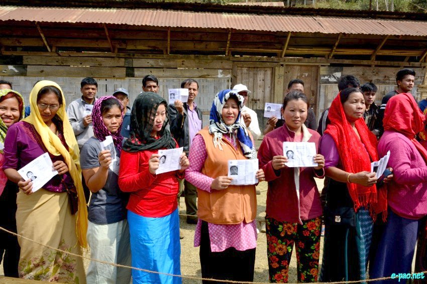 Polling for Second phase of 11th Manipur Legislative Assembly election at  Chandel District ::  08 March 2017