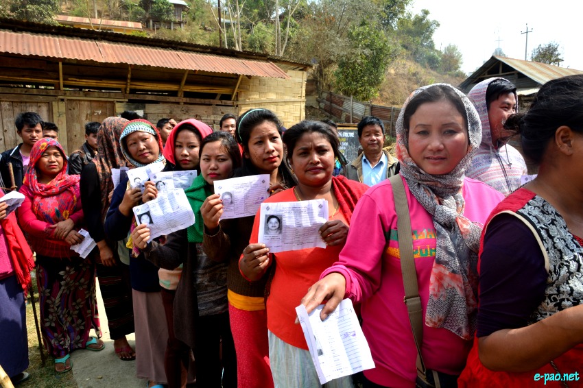 Polling for Second phase of 11th Manipur Legislative Assembly election at  Chandel District ::  08 March 2017