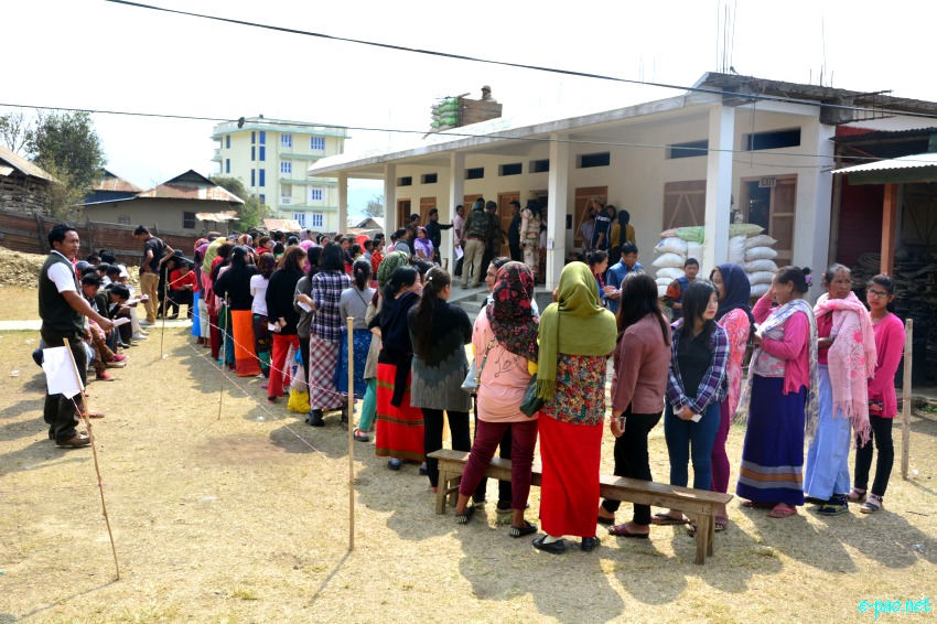 Polling for Second phase of 11th Manipur Legislative Assembly election at  Chandel District ::  08 March 2017