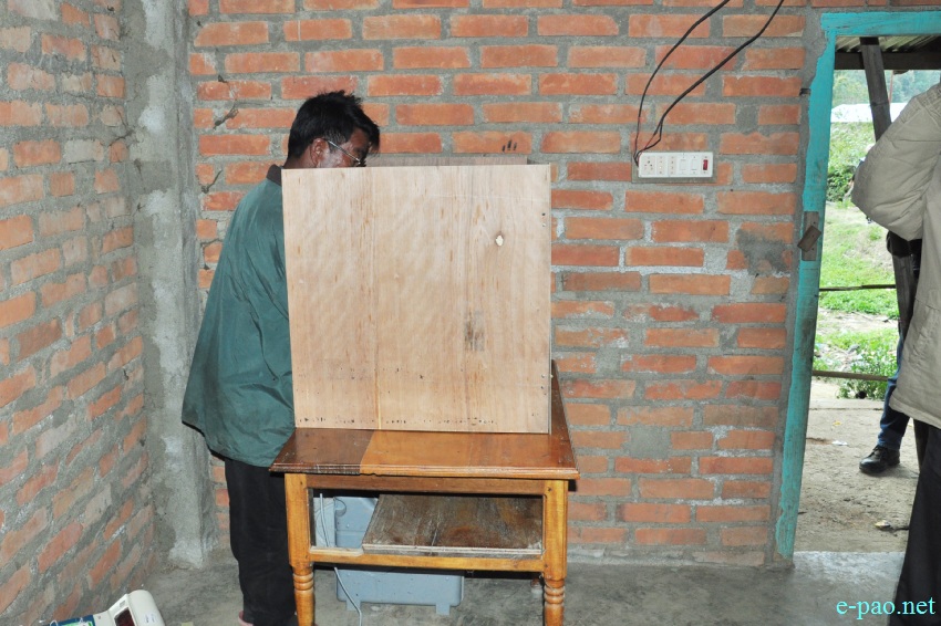 Polling for Second phase of 11th Manipur Legislative Assembly election at  Khoupum, Nungba ::  08 March 2017