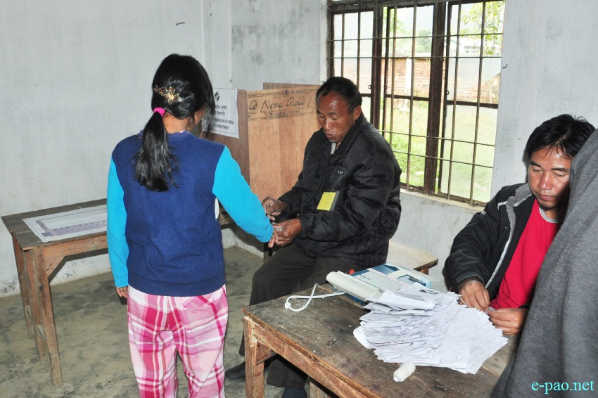 Polling for Second phase of 11th Manipur Legislative Assembly election at  Khoupum, Nungba ::  08 March 2017