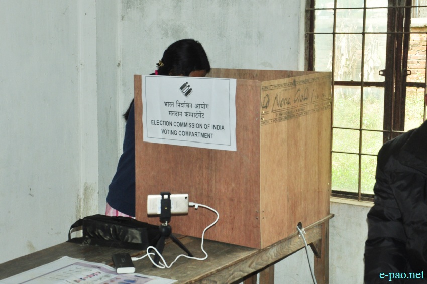 Polling for Second phase of 11th Manipur Legislative Assembly election at  Khoupum, Nungba ::  08 March 2017