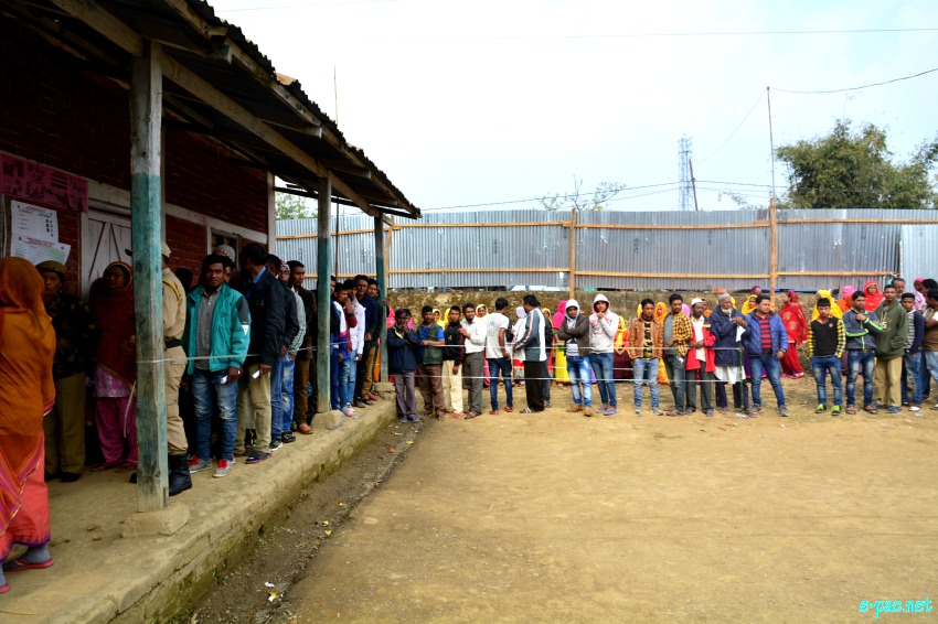 Polling for Second phase of 11th Manipur Legislative Assembly election at  Sora ::  08 March 2017