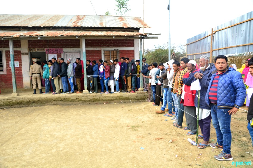 Polling for Second phase of 11th Manipur Legislative Assembly election at  Sora ::  08 March 2017
