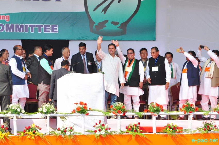AICC Vice President Rahul Gandhi speaking at election Rally at Hapta Kangjeibung ::  28th February 2017