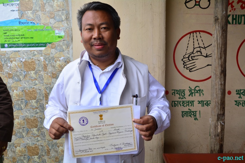 Manipur Legislative Assembly Result : Counting and winners at Porompat DC ::  11th March 2017