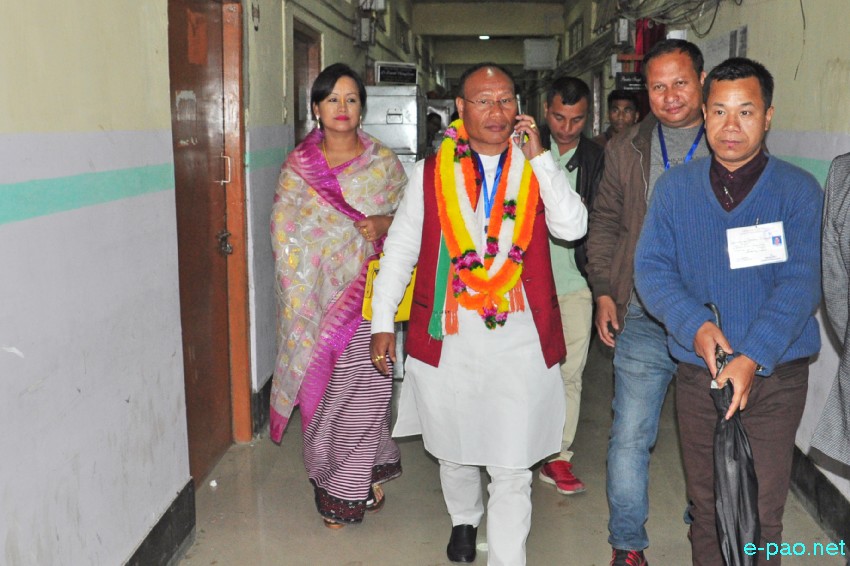 Manipur Legislative Assembly Result : Counting and winners at DC Imphal West Office, Lamphelpat ::  11th March 2017