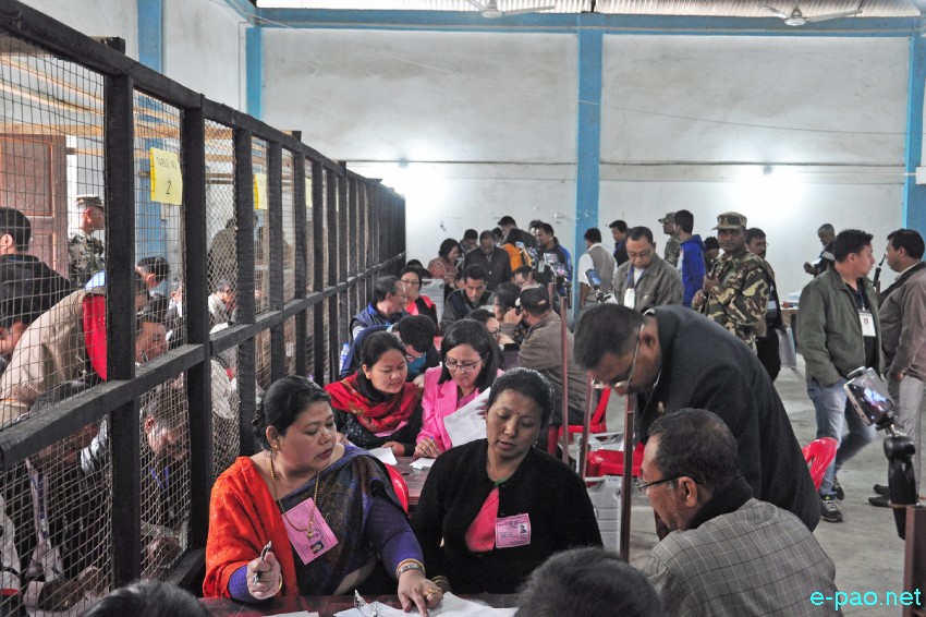 Manipur Legislative Assembly Result : Counting and winners at DC Imphal West Office, Lamphelpat ::  11th March 2017