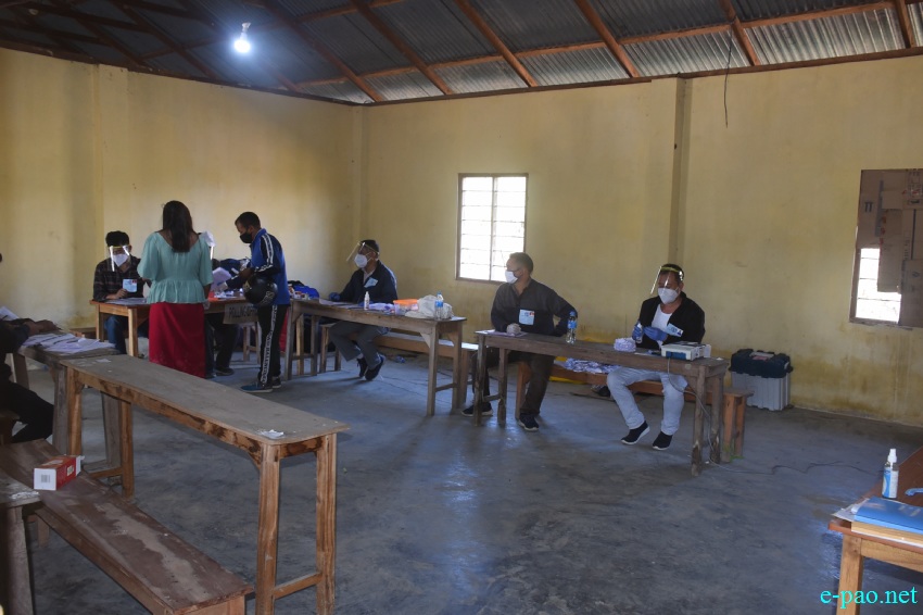 Voters at the by-election at Wangoi Constituency, Manipur :: 7th November 2020