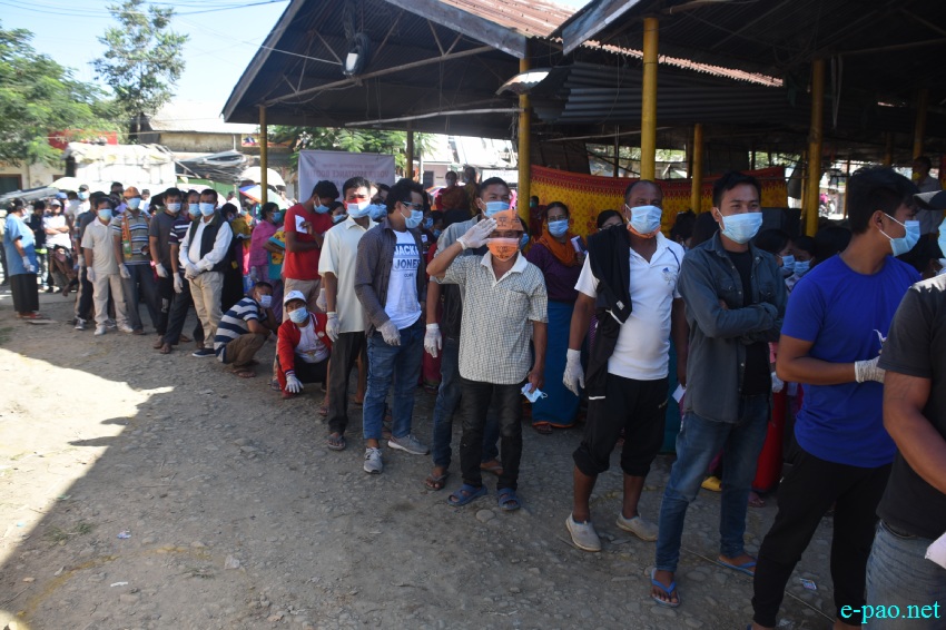 Voters at the by-election at Wangoi Constituency, Manipur :: 7th November 2020